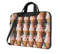 Ice Cream Cones Fifties Time Laptop Bag 14 inch Business Briefcase for Men Women Water Resistant Laptop Shoulder Bag