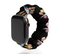 Ice Cream Cones Gelato Elastic Scrunchie Watch Bands Bracelet Strap Compatible with IWatch Series 6 5 4 3 2 1 Golden-style 38mm/40mm