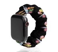 Ice Cream Cones Gelato Elastic Scrunchie Watch Bands Bracelet Strap Compatible with IWatch Series 6 5 4 3 2 1 Silver-style 42mm/44mm