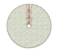 Ice Cream Cones Print Festive Christmas Tree Skirt Holiday Decor Xmas Mat For Party Supplies Accessory