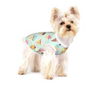 Ice Cream Cones Print Lightweight Tank Top for Dogs Dog Shirts for Small Dogs Stretchy T Shirts Sleeveless Vest