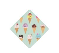 Ice Cream Cones Printing 10 Pcs Air Freshener Car Scented Hanging Sheets Air Freshener Sheet With Rope For Car And Home