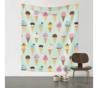 Ice Cream Cones Tapestry 60x51in Bedroom Living Room On The Wall Festival Decoration Indoor Outdoor