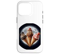Ice Cream Cones under the terrestrial moon for taco lovers Case for iPhone 16 Pro
