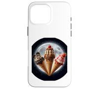 Ice Cream Cones under the terrestrial moon for taco lovers Case for iPhone 16 Pro Max
