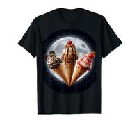 Ice Cream Cones Under The Terrestrial Moon for Taco Lovers T-Shirt