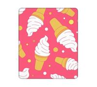 Ice Cream Cool Summer Supply Square Mouse Pad Sewn Edge Design 10&12in