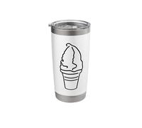 Ice Cream Cup Sketch Ice Cream Guy Sundaes Stainless Steel Insulated Tumbler
