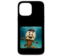 Ice Cream Diving Underwater Ocean Diver Swimming Summer Case for iPhone 13 Pro Max