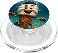 Ice Cream Diving Underwater Ocean Diver Swimming Summer PopSockets PopGrip for MagSafe