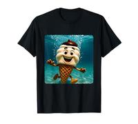 Ice Cream Diving Underwater Ocean Diver Swimming Summer T-Shirt