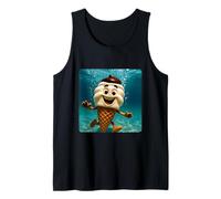 Ice Cream Diving Underwater Ocean Diver Swimming Summer Tank Top