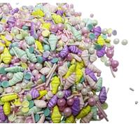 ice cream dragees sprinkles Purple Sprinkles for Cake Decorating, White Pearl Sugar Cupcake, Cookies, Ice Cream Toppings, 120g/ 4.2 Ounces Cake Decorationss Baking for Christmas Wedding Shower