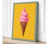 Ice Cream Dream Canvas Wall Art Print 24x16 Inch