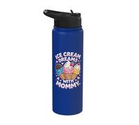 Ice Cream Dreams with Mommy. Stainless Steel Insulated Water Bottle