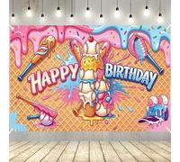 Ice Cream Drip Baseball Birthday Party Decoration Baseball Drip Backdrop 70.9×43.3in Sport Party Hanging Photo Background Baseball Ice Cream Drip Banner Supplies for Holiday Sport Summer Party Supply