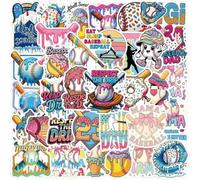 Ice Cream Drip Baseball Stickers 50Pcs, Waterproof Vinyl Stickers for Adults Teens, Laptop Stickers, Water Bottle Stickers for Kids, Funny Meme Decals for Phone Luggage Accessories