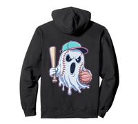 Ice Cream Drip Ghost Graphic Spooky Baseball For Boys Man Pullover Hoodie