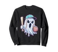 Ice Cream Drip Ghost Graphic Spooky Baseball For Boys Man Sweatshirt