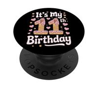 Ice Cream Drip It's My 11th Birthday Fun Party PopSockets Adhesive PopGrip