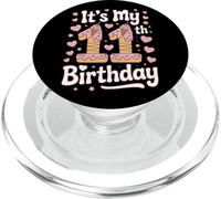 Ice Cream Drip It's My 11th Birthday Fun Party PopSockets PopGrip for MagSafe