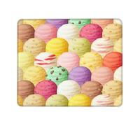 Ice Cream Enhanced Control Mouse Pad with Lock Stitch Edge Large Thick Non-Slip Desk Mat for Office Task