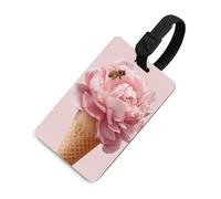 Ice Cream Flower and Bee Luggage Tag Travel Bag Suitcase Baggage Name Tags