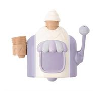 Ice Cream Foam Bath Bubble Maker Toy - One-Button Bathtub Bubble Maker, Pretend Cake Play Set for Ages 4-8 Boys Girls, Birthday Gift (Purple)