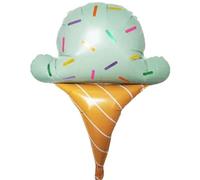 Ice Cream Foil Balloon, Mint Green with Sprinkles, 41 Inch, Suitable for Air or Helium