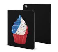 Ice Cream France Flag Compatible with iPad Protective Case with Pen Holder Book Style