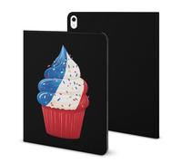 Ice Cream France Flag Compatible with iPad Protective Case with Pen Holder Book Style