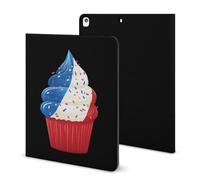 Ice Cream France Flag Compatible with iPad Protective Case with Pen Holder Book Style