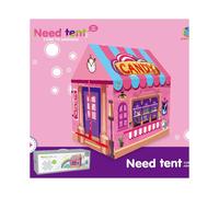 (Ice cream gaming house with ball) Cross -Border Children's Tent Animal Fire Christmas Candy Game House House Baby Crawling Across Home Toy Tents