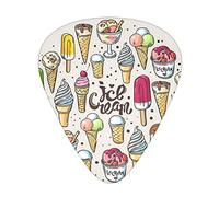 Ice Cream Guitar Paddle Set Of 12, Suitable For Guitar, Yukri, 3 Thicknesses
