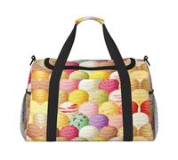 Ice Cream Hand Travel Bag - Large Reusable Shopping Tote Bag, Perfect for Outdoor Activities, Sports, Camping & Groceries, Black, One Size