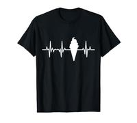 Ice Cream Heartline ECG Ice Cream Guy Sundaes Value Graphic T-Shirt