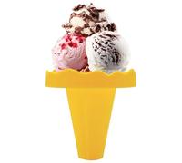 Ice Cream Holder - Drip Proof Design, Reusable Child Friendly Material, Holder Stand, Portable Anti Drip Dessert Support | Ice Pop Cone for Summer Picnic Travel Party School