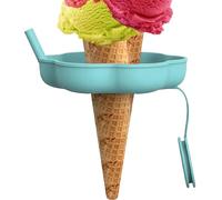 Ice Cream Holders for Kids | Silicone Safe Drip Catcher Stand Sleeves,Cone Holder Catcher,Reusable for Summer Hot Days Outdoor Travel Desserts Yogurt Homemade Kids Boys Girls