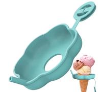 Ice Cream Holders,Safe Reusable Standard Covers - Freezer Case with a Straw | For Kids Boys Warm Day Summer Desserts Yogurt Travel Homemade Outdoor Freezer