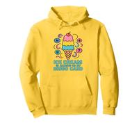Ice Cream Is Always on My Bingo Card Funny Bingo Lover Pullover Hoodie