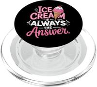 Ice Cream Is Always The Answer Summer Vibes PopSockets PopGrip for MagSafe