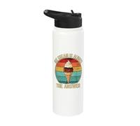 Ice Cream is Always The Answer Sweet Dessert Lover Stainless Steel Insulated Water Bottle