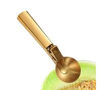 Ice Cream Ladle - Stainless Steel with Trigger Mechanism for Kitchen, Portion Spoon - for Dessert Buffet Party Kitchen Home Fruit Candy Popcorn Watermelon Cookie