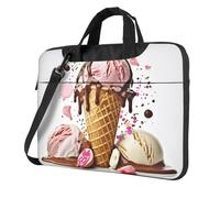 Ice Cream Laptop Bag 14 inch, Computer Briefcase Gifts for Men Women, 360 Protective Laptop Shoulder Bag
