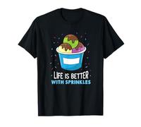 Ice Cream Life Is Better With Sprinkles Ice Cream T-Shirt