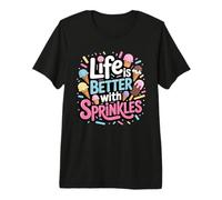 Ice Cream Lover Life is Better with Sprinkles Premium T-Shirt