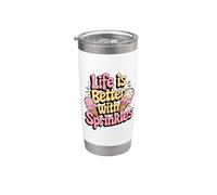 Ice Cream Lover Life is Better with Sprinkles Stainless Steel Insulated Tumbler