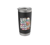 Ice Cream Lover Life is Better with Sprinkles Stainless Steel Insulated Tumbler