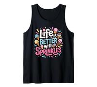 Ice Cream Lover Life is Better with Sprinkles Tank Top