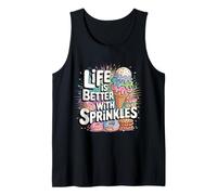 Ice Cream Lover Life is Better with Sprinkles Tank Top